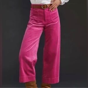 Anthropologie - Maeve Pink Corduroy Jeans